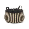 STRIPE - BLACK HDL - BLACK POUCH