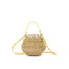 NATURAL - YELLOW HDL - ECRU COTTON B POUCH