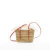 NATURAL - ORANGE HDL - ECRU COTTON T POUCH