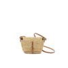 NATURAL - BROWN HDL - ECRU COTTON POUCH