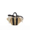 NATURAL - BLACK HDL - NATURAL LINEN T POUCH