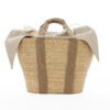 NATURAL - BEIGE HDL - NATURAL LINEN T POUCH