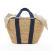 NATURAL - BLUE HDL - NATURAL LINEN T POUCH