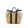 NATURAL - BLACK HDL - NATURAL LINEN T POUCH