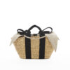 NATURAL - BLACK HDL - NATURAL LINEN T POUCH