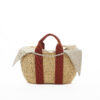 NATURAL - RUST HDL - NATURAL LINEN T POUCH