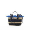 NATUREL X NOIR - POIGNEES NOIRES - POCHE COTON T BLEUE