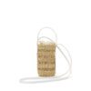 NATURAL - WHITE HDL - ECRU COTTON B POUCH