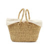 NATURAL - NATURAL HDL - ECRU COTTON POUCH