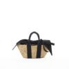 NATURAL - BLACK HDL - BLACK DENIM T POUCH