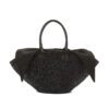 BLACK - BLACK HDL - BLACK COTTON T POUCH