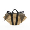 NATURAL - BLACK HDL - KAKI LINEN T POUCH