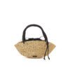 NATURAL - BLACK HDL - BLACK COTTON B POUCH