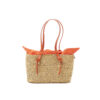 NATURAL - ORANGE HDL - ORANGE COTTON T POUCH